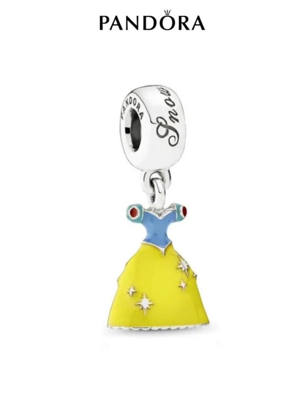 New Pandora Snow White Dress Dangle Charm